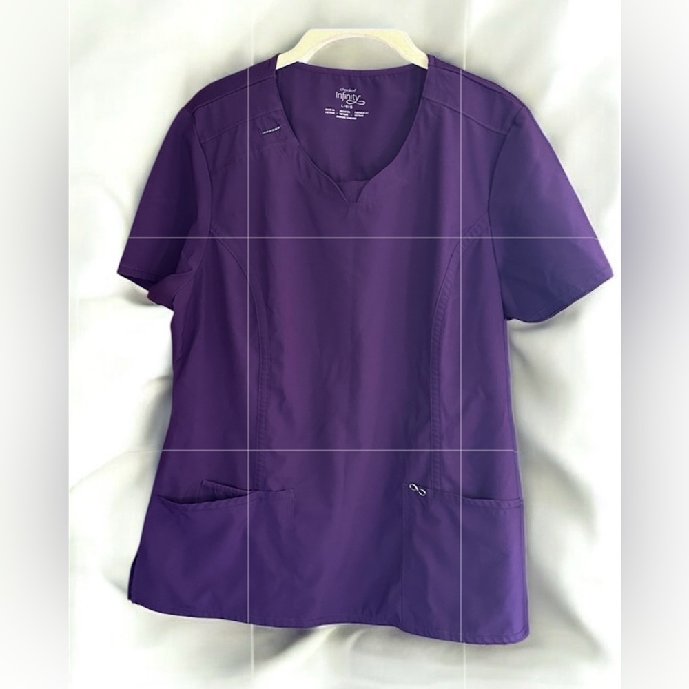 Cherokee Women's V-Neck Purple scrubs Top